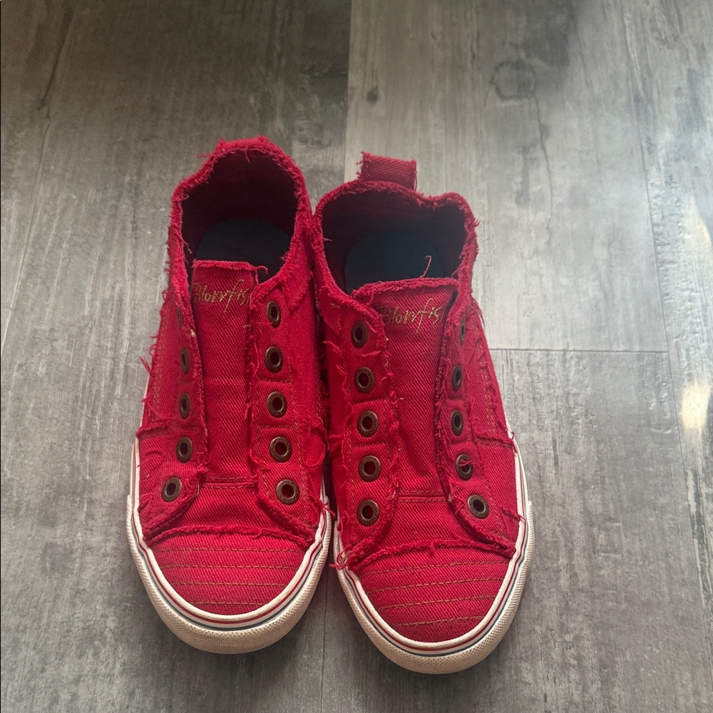Blowfish Malibu Red Shoes Size 8 1/2